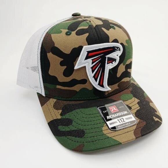 NFL Football Atlanta Falcons Richardson 112 Trucker Cap Hat Mesh Snapback Rare - Picture 2 of 4